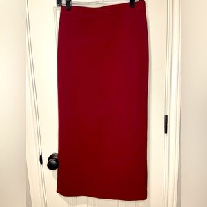 Zara Long Burgundy skirt | Size XS | NWT